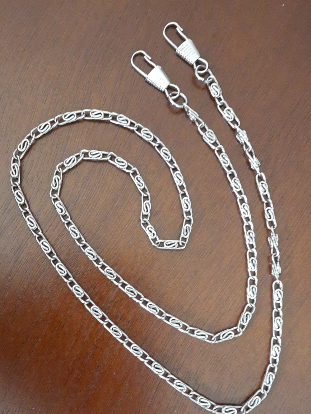 26" Silver Chain Purse Strap Replacement A102